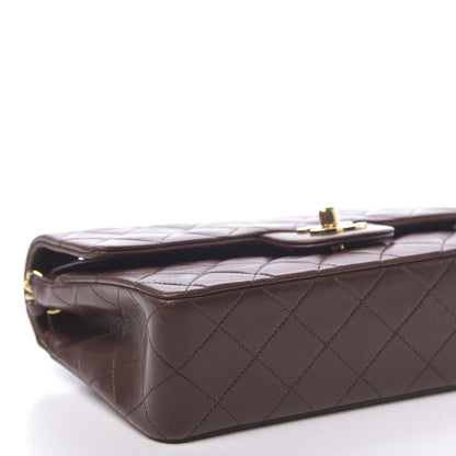 Chanel Lambskin Quilted Small Double Flap Brown 9 of 16