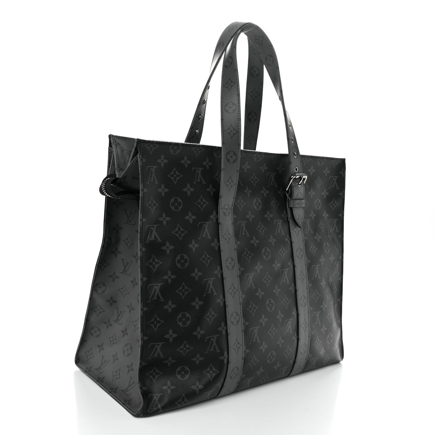 Louis Vuitton Monogram Eclipse Cabas Zippe GM Black 3 of 9