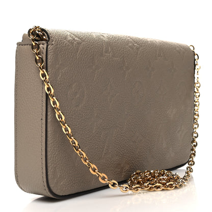 Louis Vuitton Empreinte Pochette Felicie Chain Wallet Tourterelle 4 of 18
