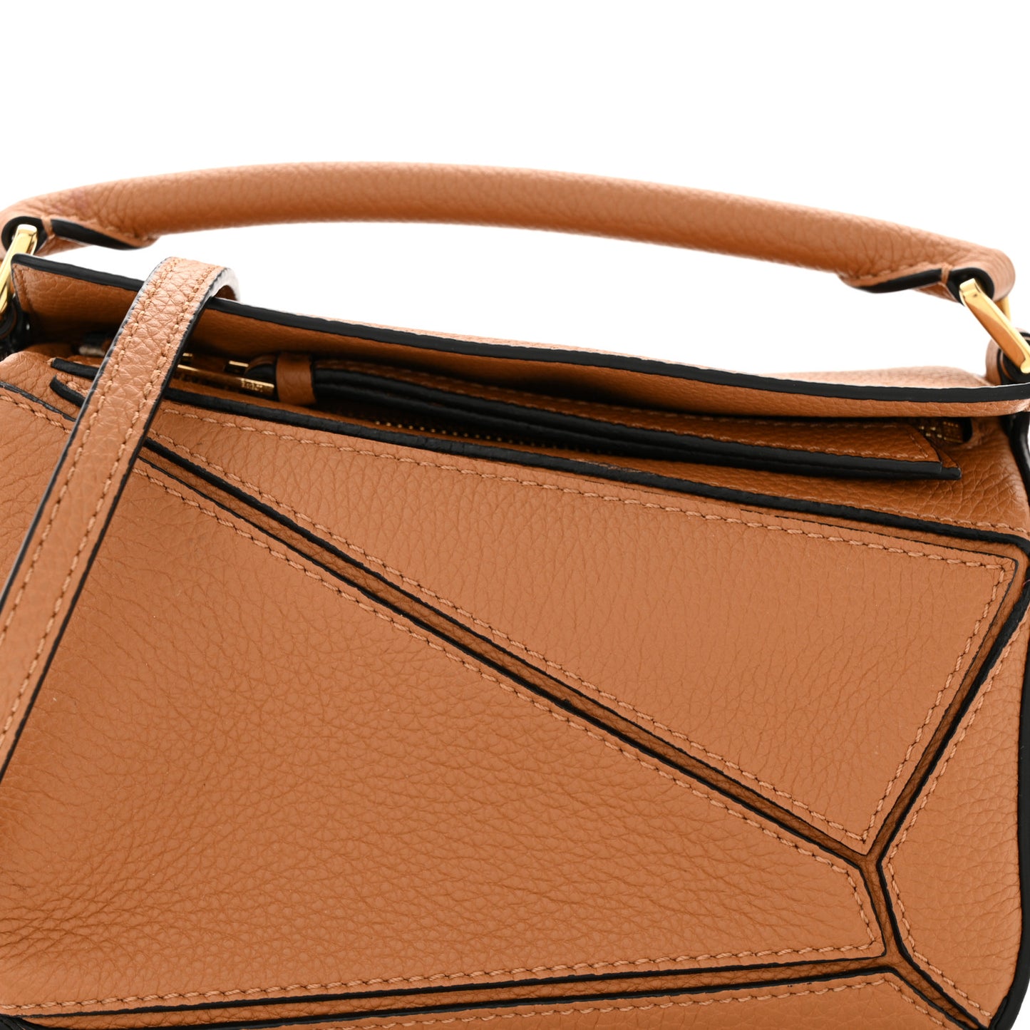 Calfskin Mini Puzzle Bag Tan