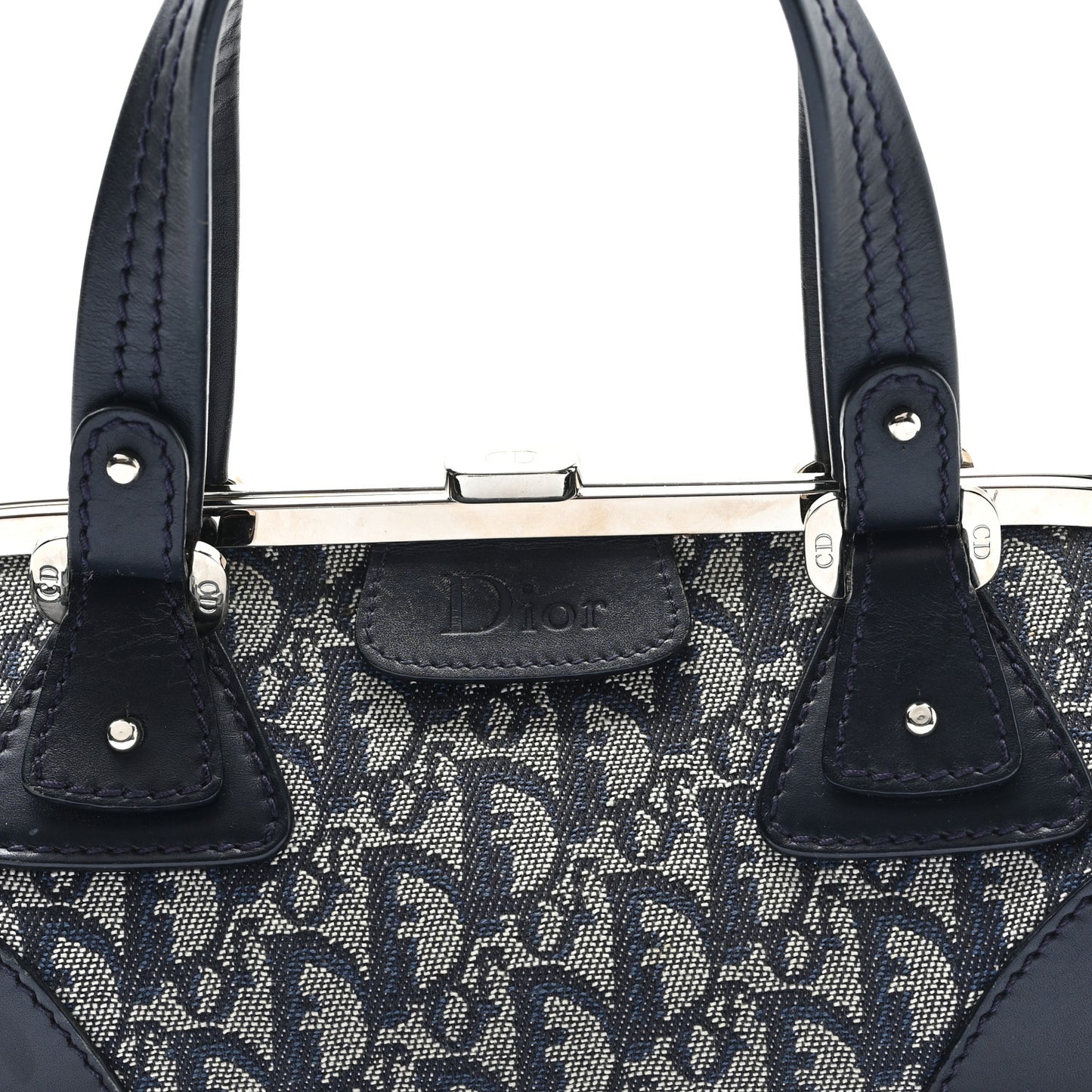 Monogram Frame Satchel Blue