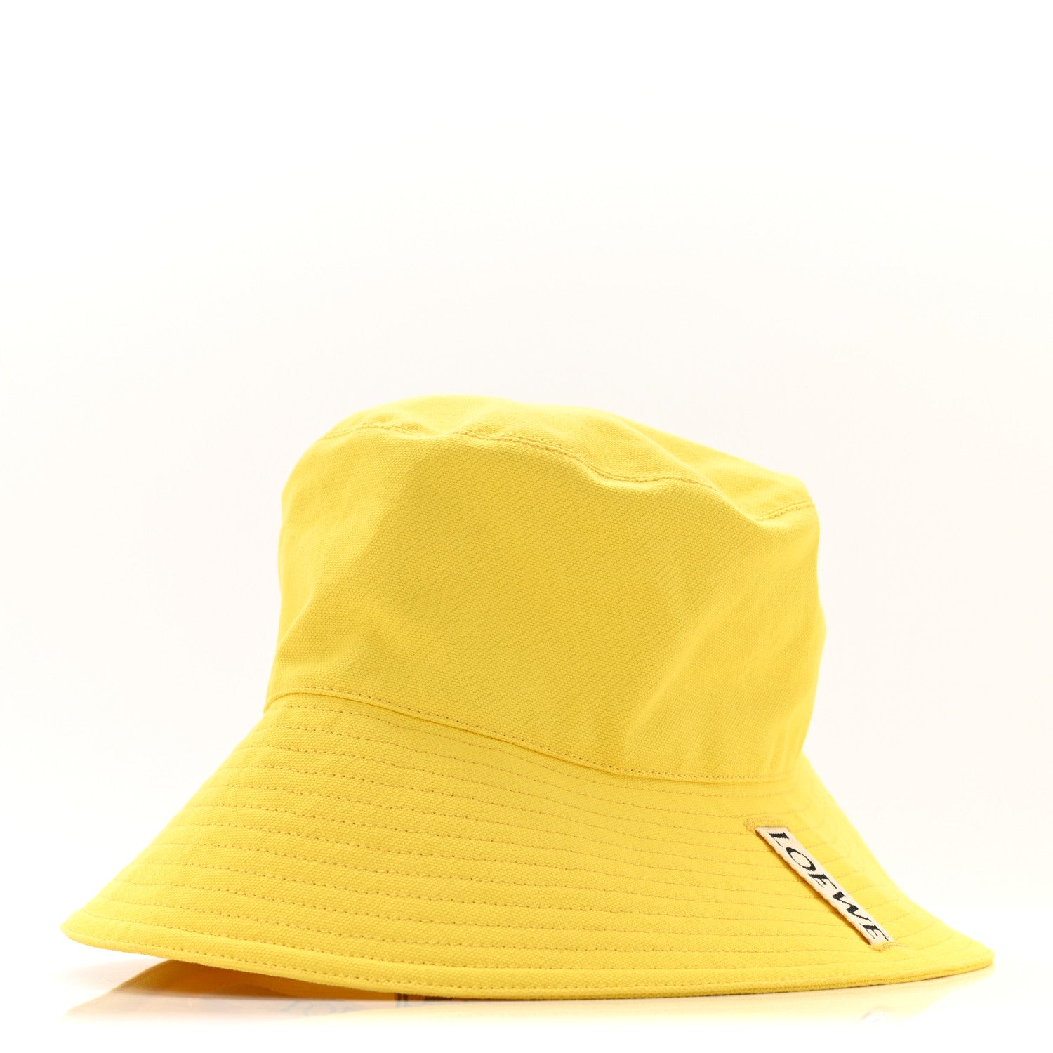 Loewe Canvas Calfskin Fisherman Bucket Hat 59 Yellow 1 of 9