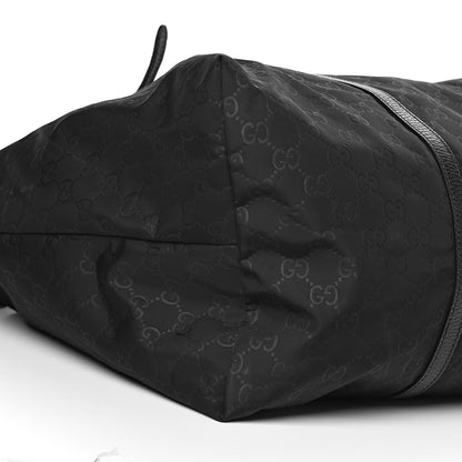 Gucci Nylon Monogram Light Duffle Bag Black 8 of 10