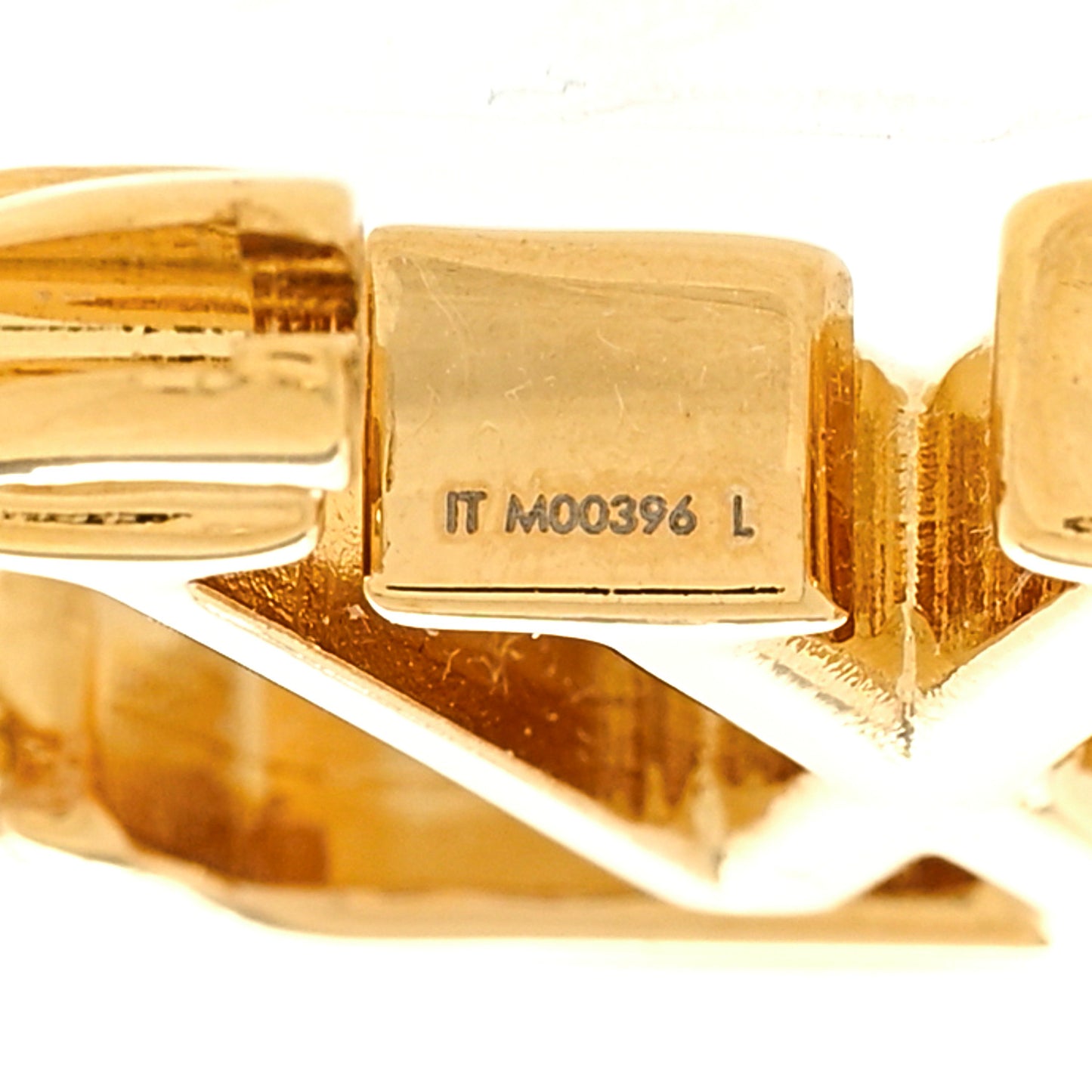 Metal Small Louise Hoop Earrings Gold