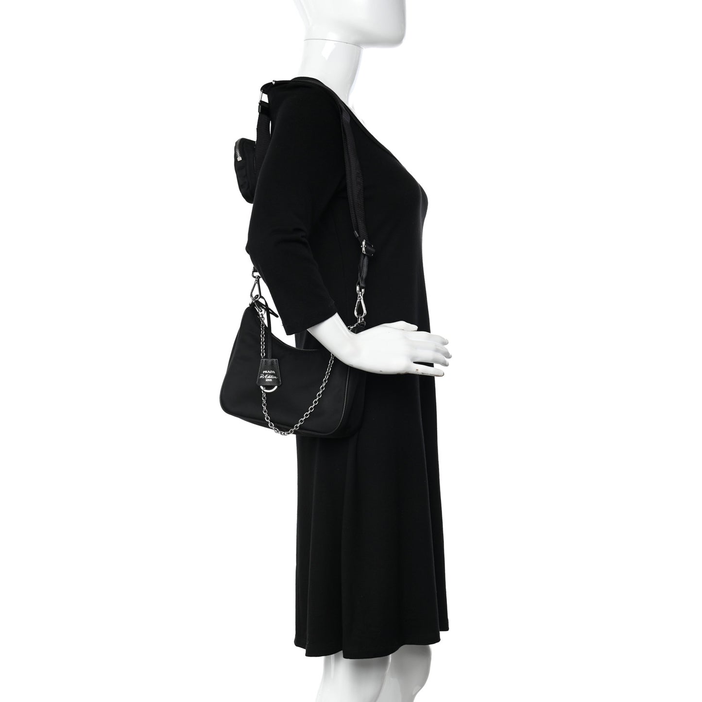 Nylon Re-Edition 2005 Shoulder Bag Black