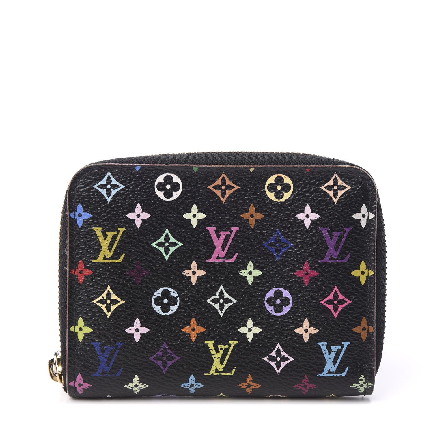 Louis Vuitton Monogram Multicolor Zippy Coin Purse Black Grenade 1 of 8