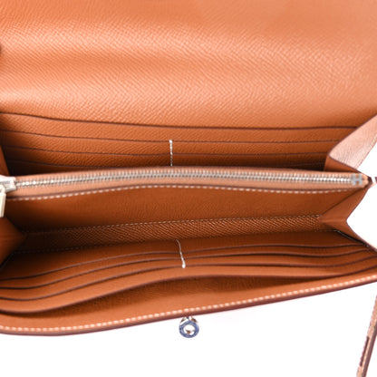 Hermes Epsom Kelly Longue Wallet Gold 5 of 10