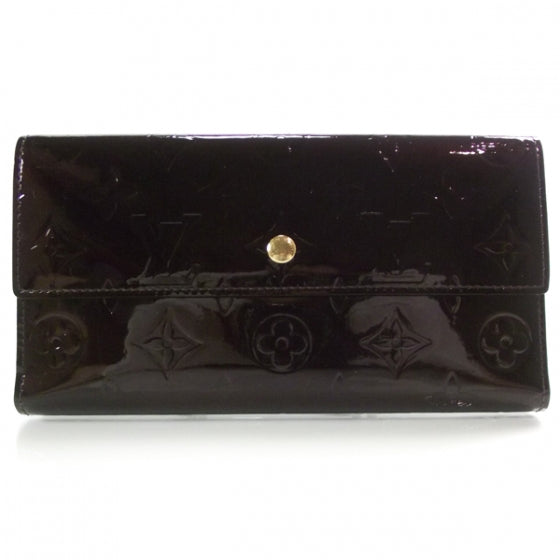 Louis Vuitton Vernis Porte Tresor International Wallet Amarante 1 of 8