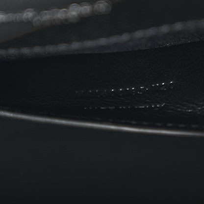 Saint Laurent Grain De Poudre Textured Mixed Matelasse Triquilt Medium Monogram Satchel Black 8 of 11