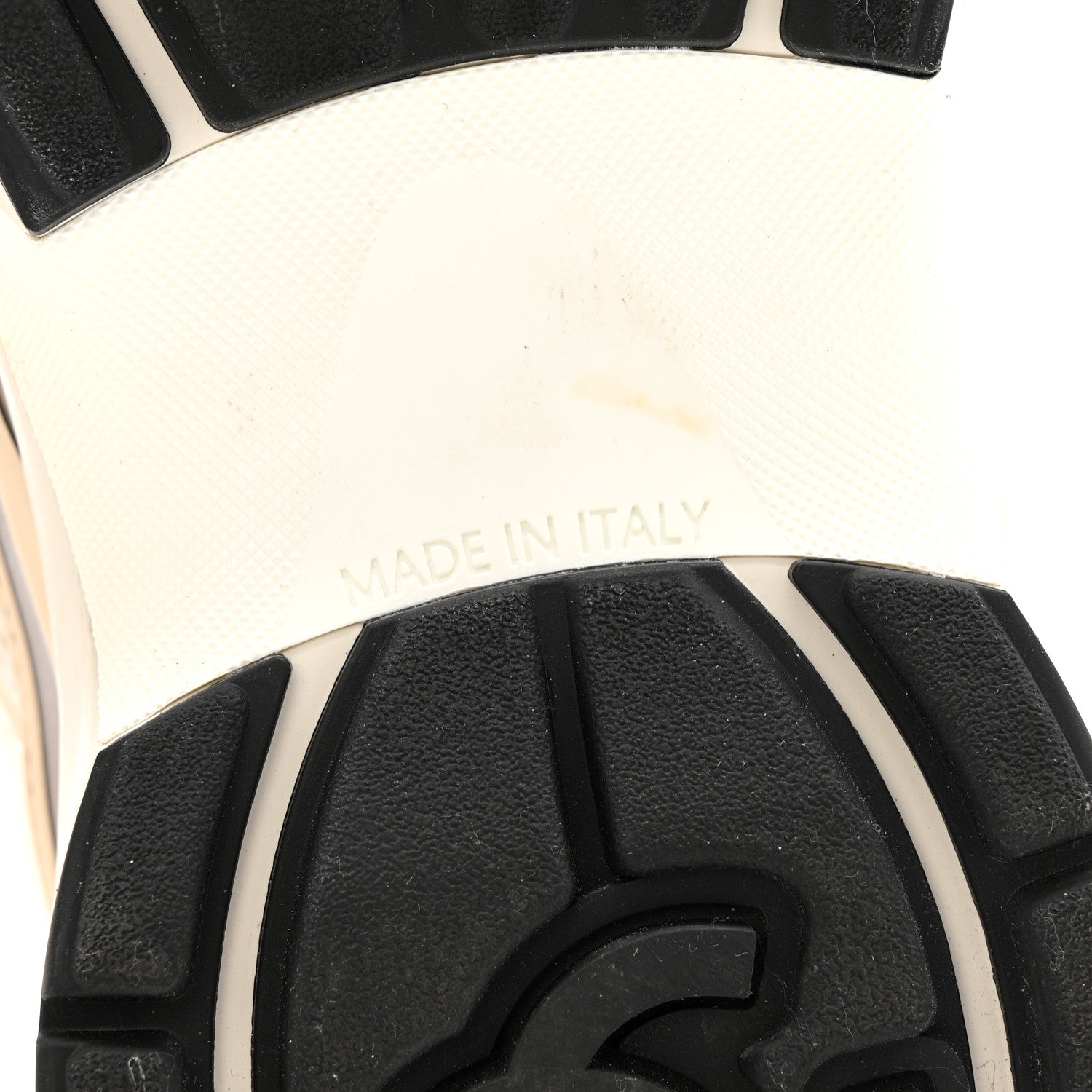 Chanel Fabric Laminated Calfskin Stretch CC Sneakers 37 Ivory White Silver 8 of 14