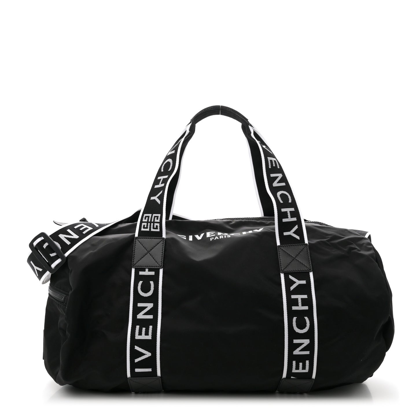 Nylon Logo Gym Duffle Black