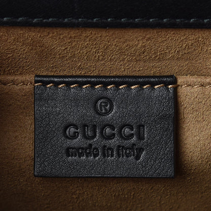Gucci GG Supreme Monogram Calfskin Small Padlock Shoulder Bag Beige Black Cuir 6 of 10