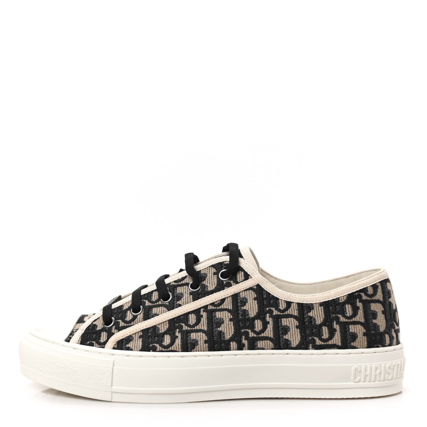 Canvas Oblique Walk'N'Dior Low Top Sneakers 41 Deep Blue