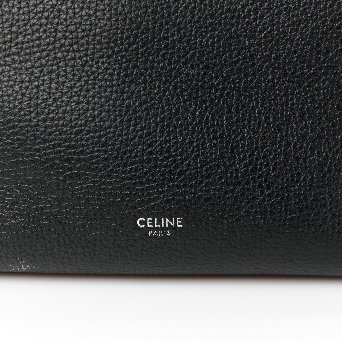 Supple Grained Calfskin Small Big Bag Black