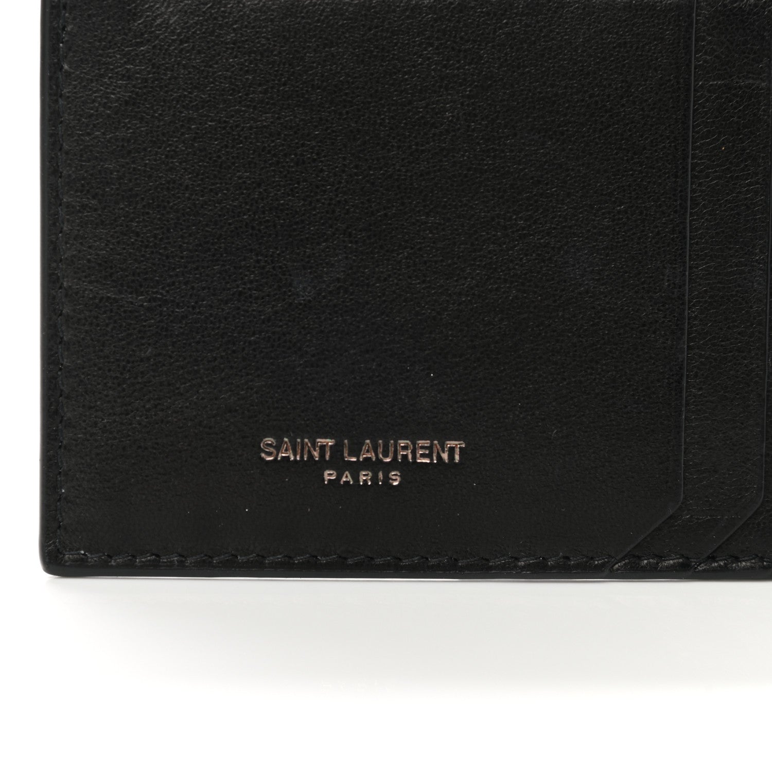 Saint Laurent Calfskin 5 Fragments Card Holder Black 7 of 7