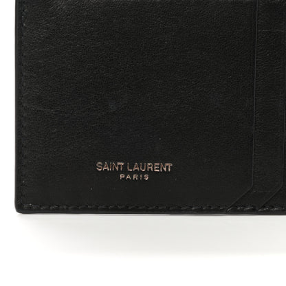 Saint Laurent Calfskin 5 Fragments Card Holder Black 7 of 7