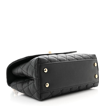 Chanel Caviar Quilted Mini Coco Handle Flap Black 4 of 10
