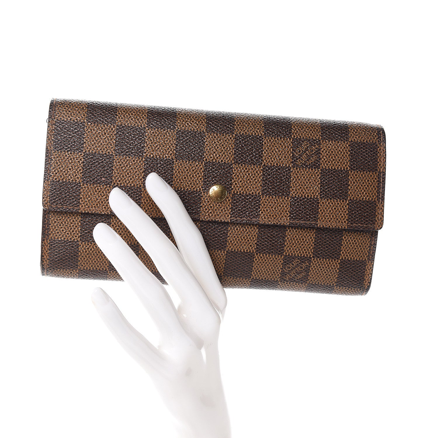 Louis Vuitton Damier Ebene Porte Tresor International Wallet 2 of 12