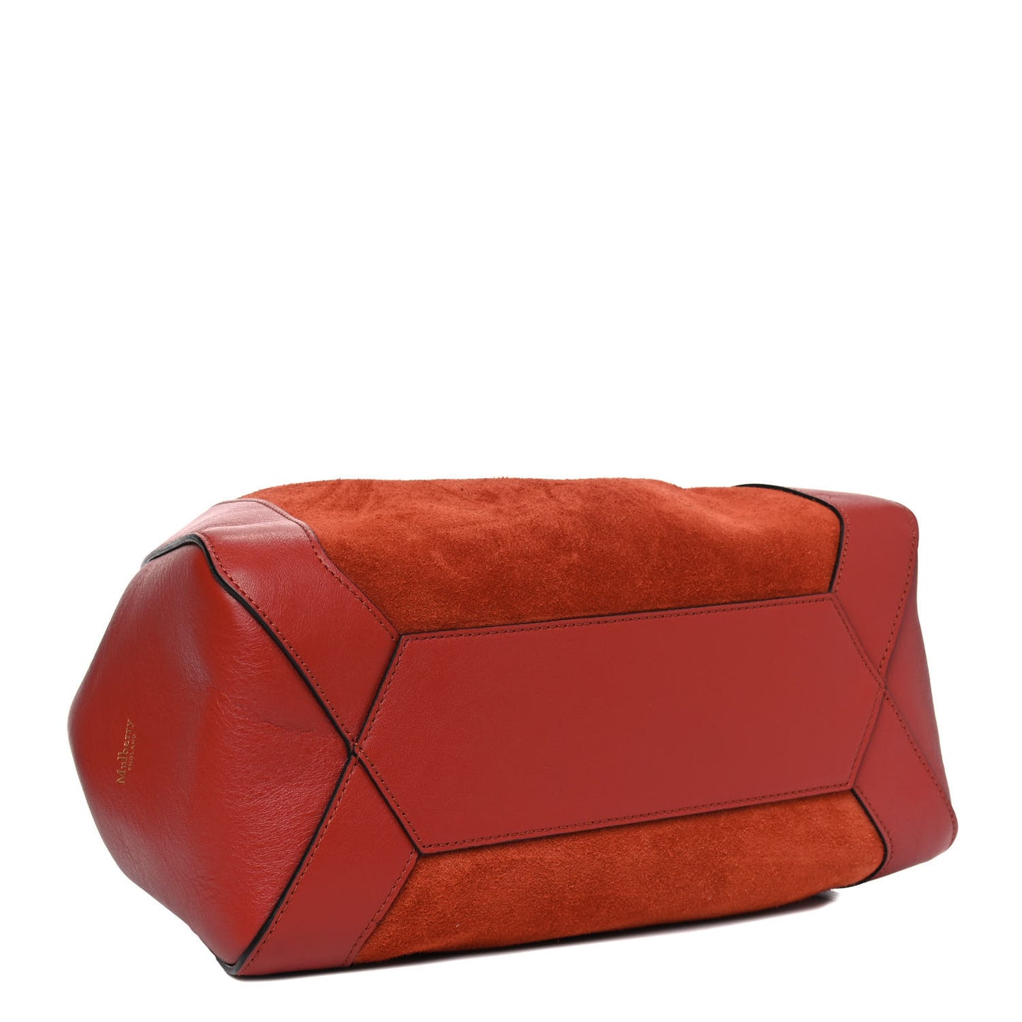 Silky Calfskin Suede Small Millie Rust