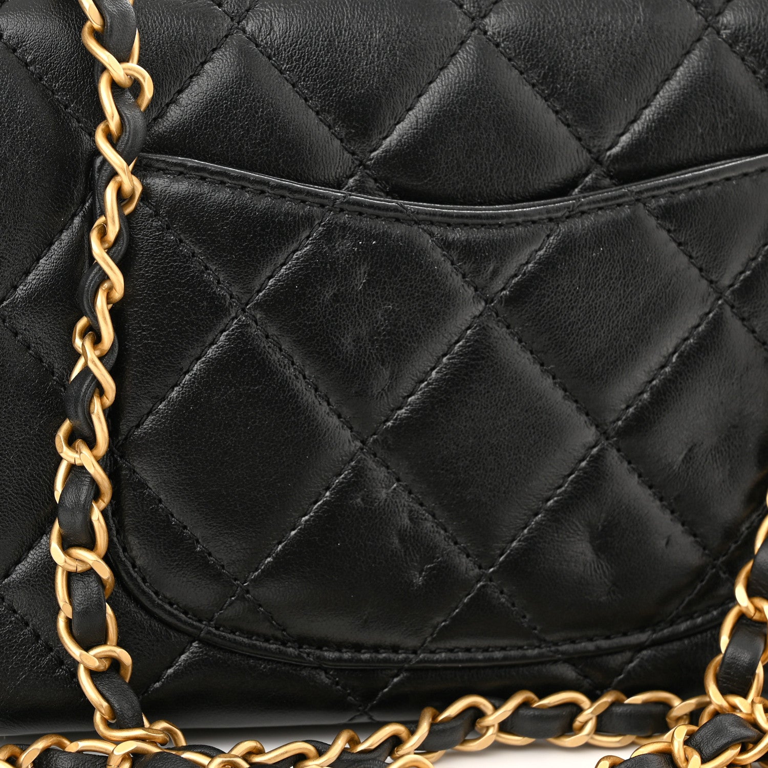 Chanel Lambskin Enamel Strass Quilted Mini Paris Monaco Flap Black 11 of 12