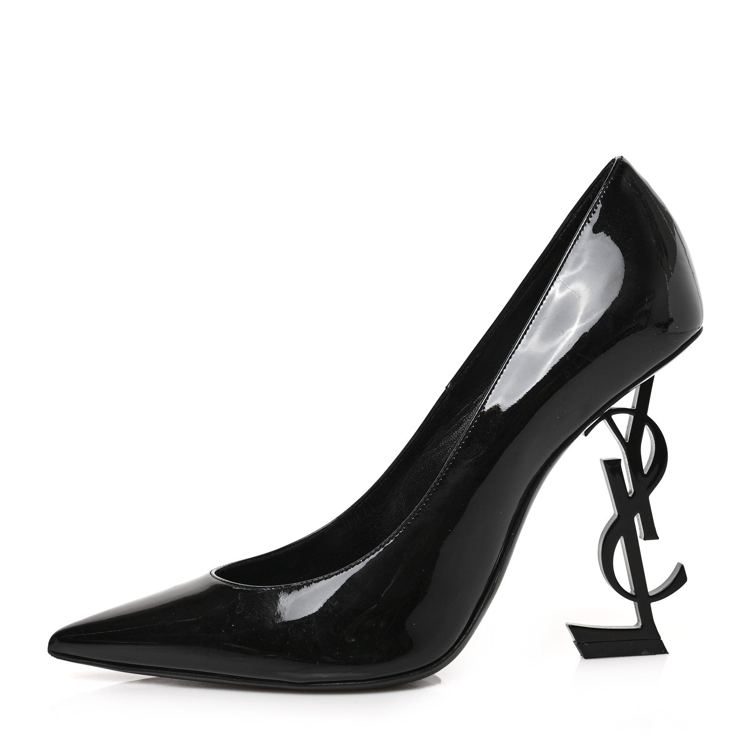 Saint Laurent Patent Opyum 110 Pumps 38 Black 1 of 10