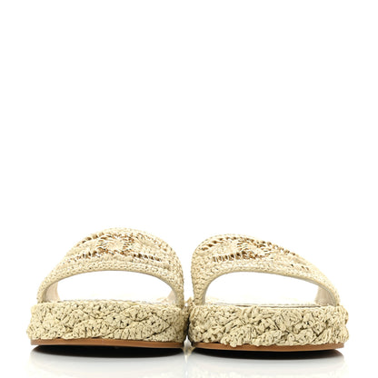 Chanel Cord Braided CC Mules 35 Light Beige 2 of 9