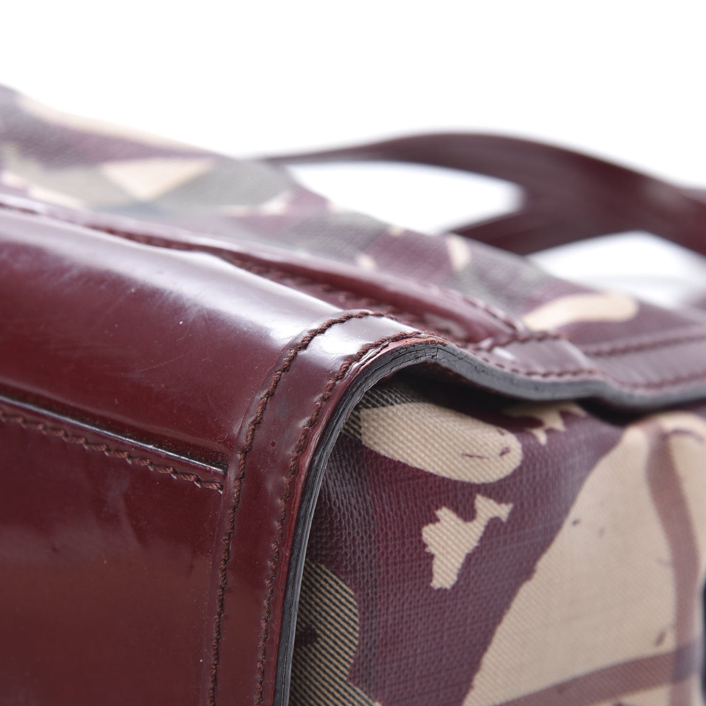 Nova Check Heart Print Pilgrim Satchel Berry