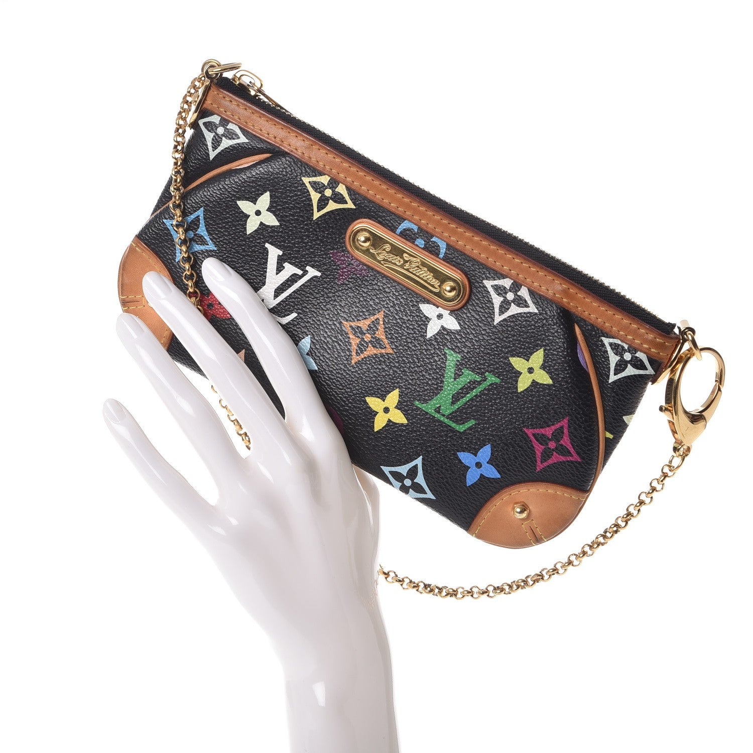 Louis Vuitton Monogram Multicolor Pochette Milla MM Black 2 of 14