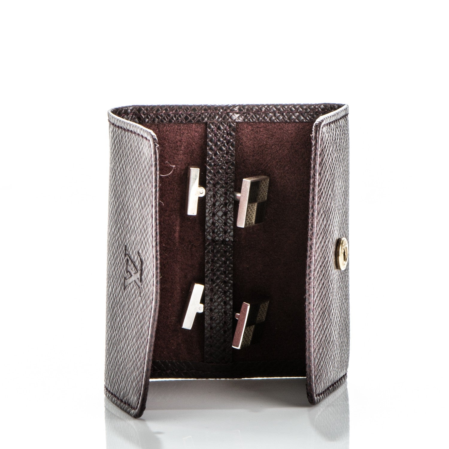 Louis Vuitton Sterling Silver Damier 4 Cufflinks 7 of 9
