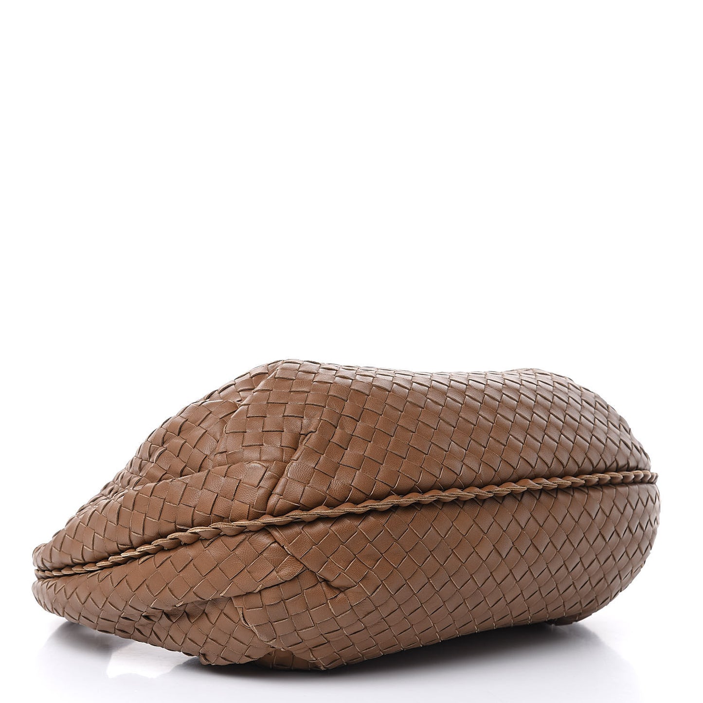 Nappa Intrecciato Medium Belly Veneta Hobo Chene