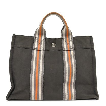 Hermes Cotton Canvas Tout Fourre PM Grey 1 of 9