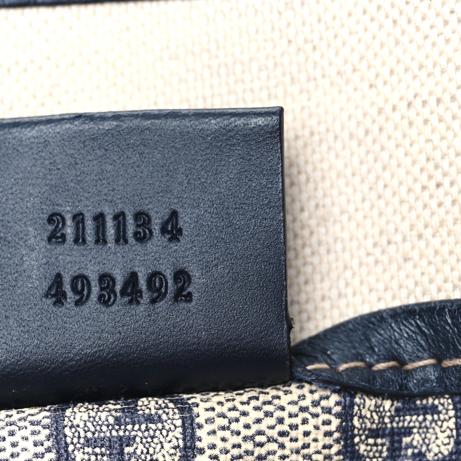 Gucci GG Plus Monogram Medium Signature Web Loop Tote Navy 7 of 10