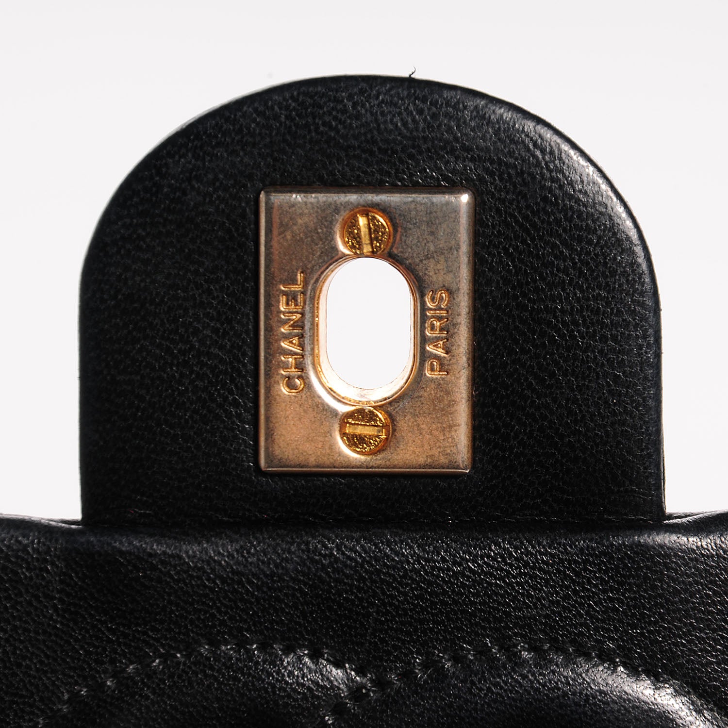 Chanel Lambskin Quilted Mini Square Flap Black 6 of 10