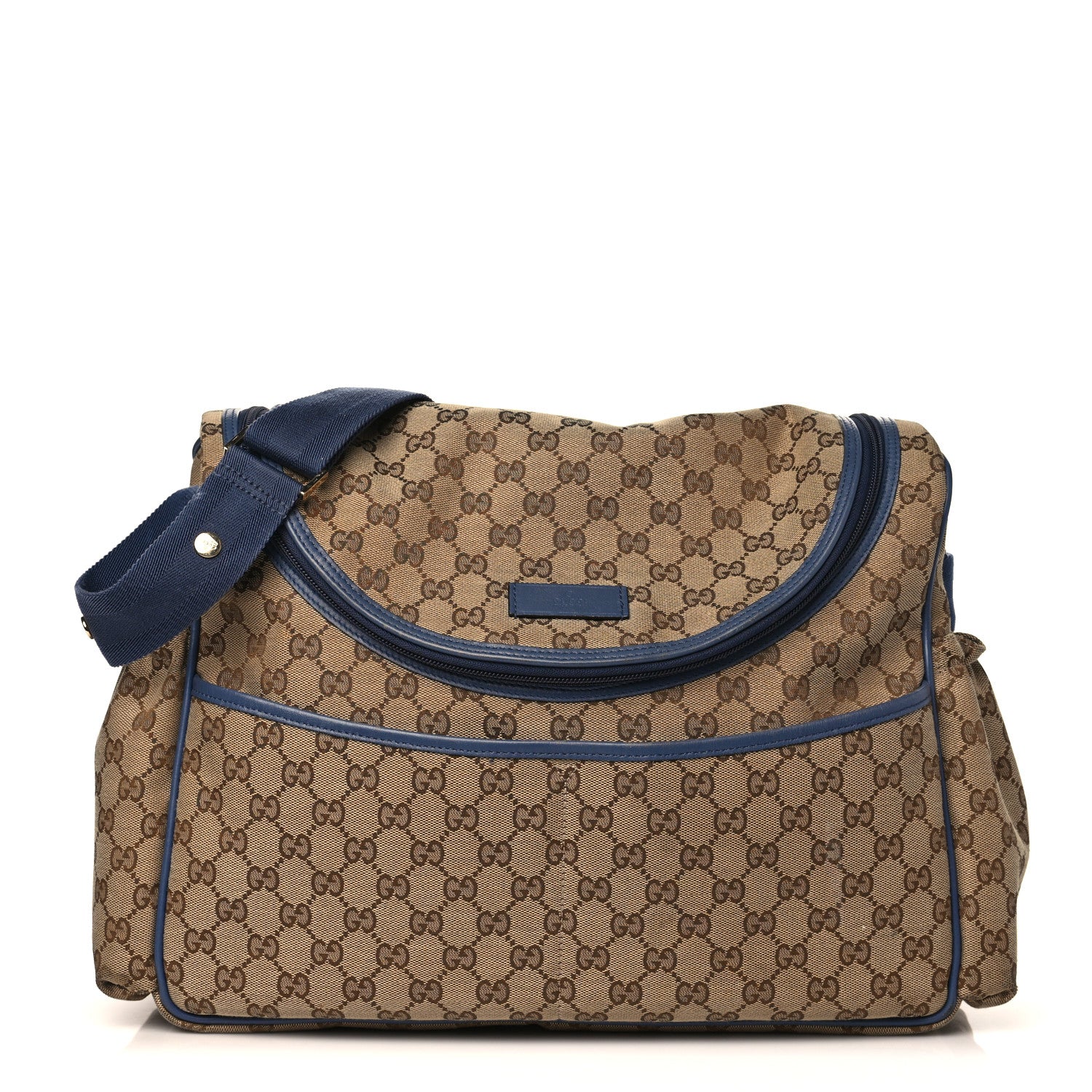 Gucci Monogram Margaux Calfskin Large Diaper Bag Beige Ebony Washed Ink 1 of 10