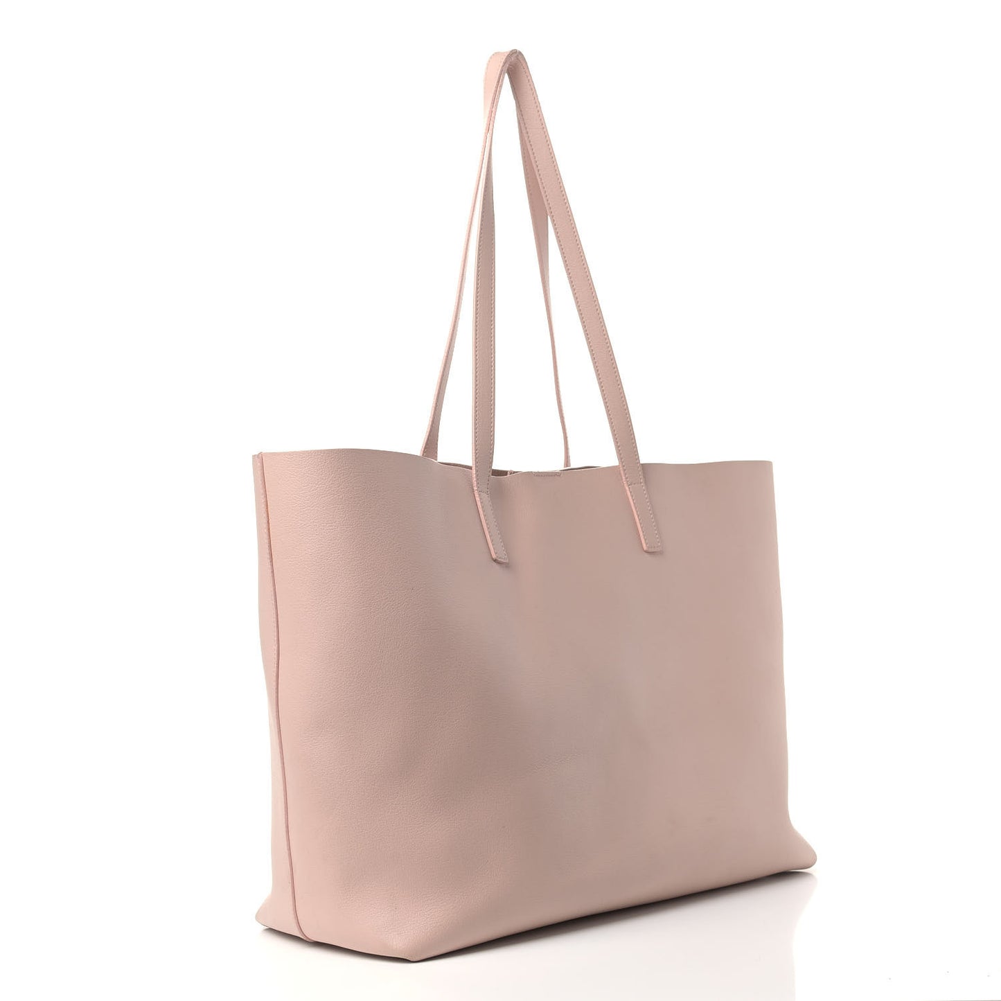 Calfskin Large Shopping Tote Pale Blush