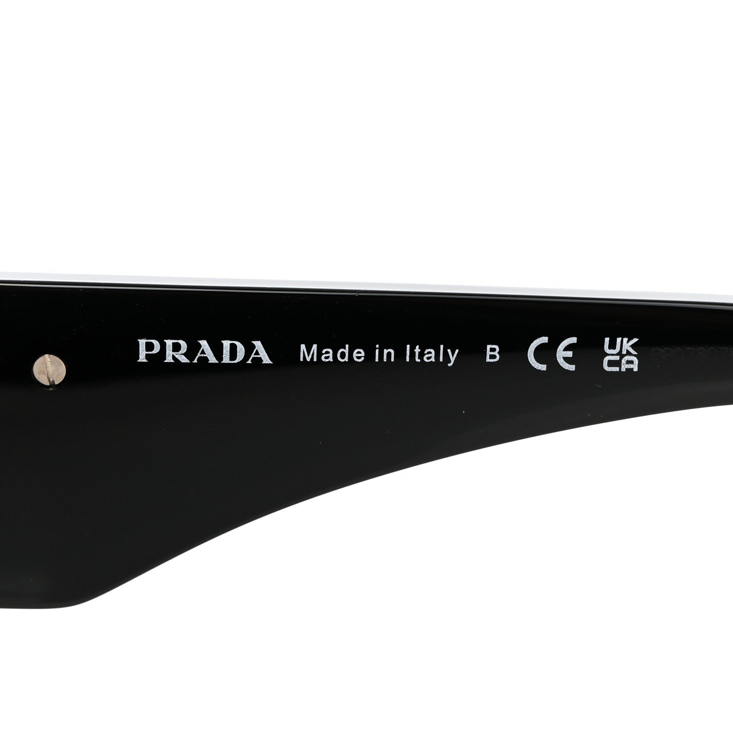 Prada Acetate Symbole Sunglasses SPR 13Z Black 6 of 8