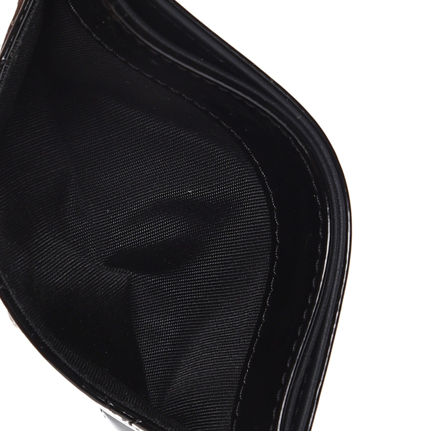 Chanel Patent Quilted Brilliant Card Holder Black 5 of 9