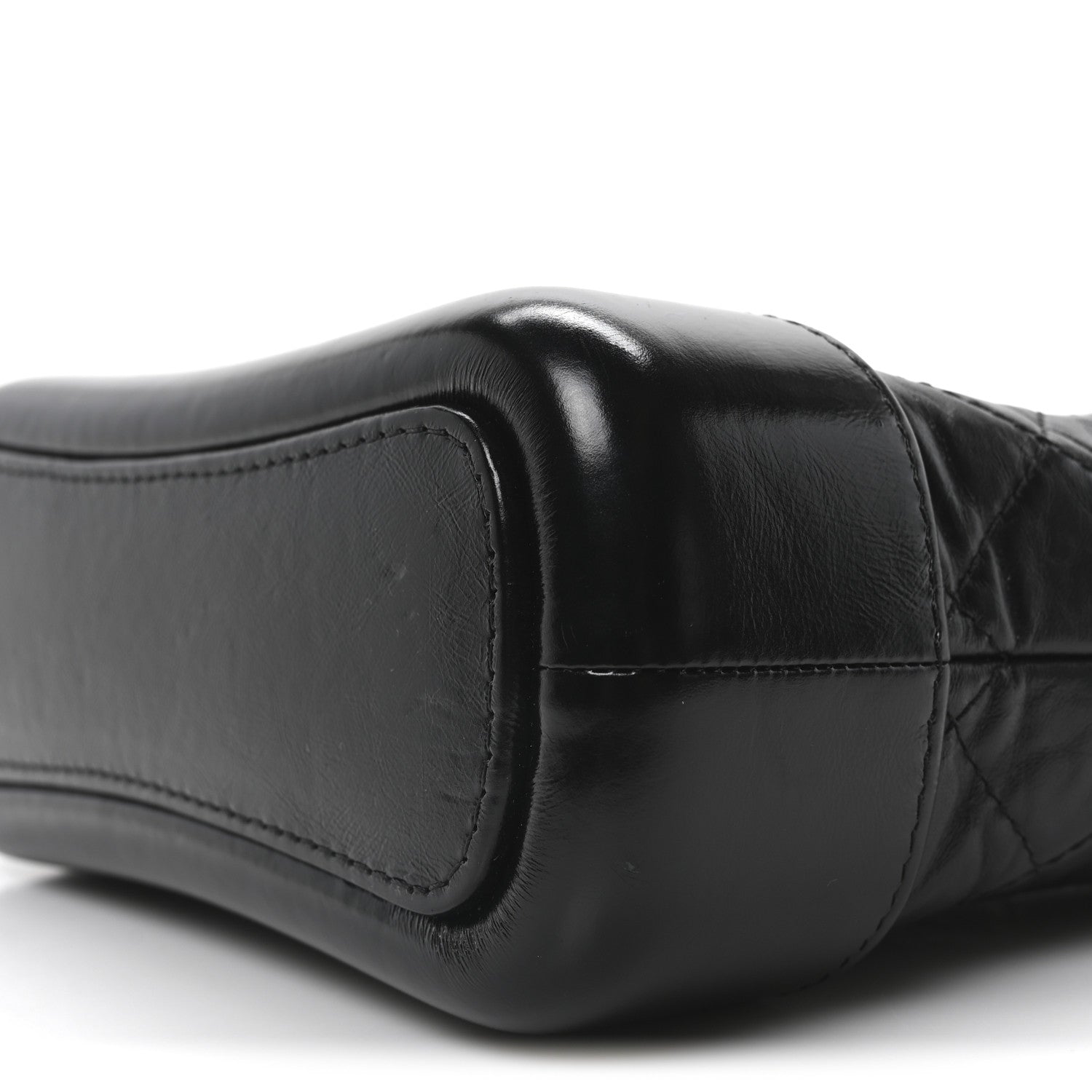 Chanel Aged Calfskin Quilted Small Gabrielle Hobo Black 10 of 10