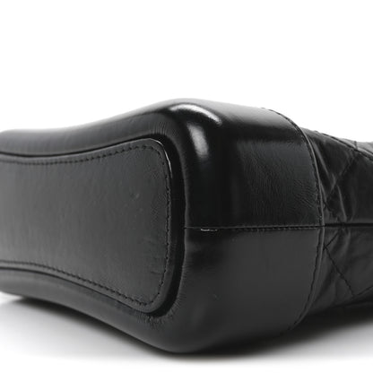 Chanel Aged Calfskin Quilted Small Gabrielle Hobo Black 10 of 10