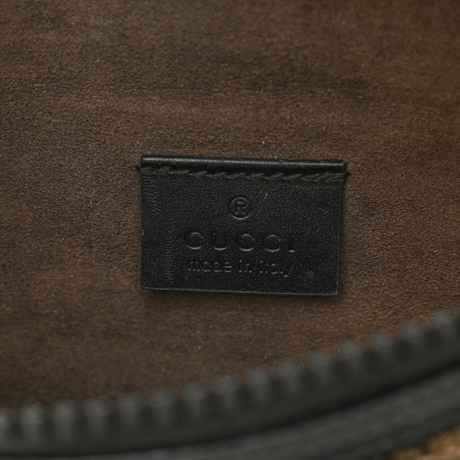 Gucci GG Supreme Monogram Belt Bag Black 6 of 10