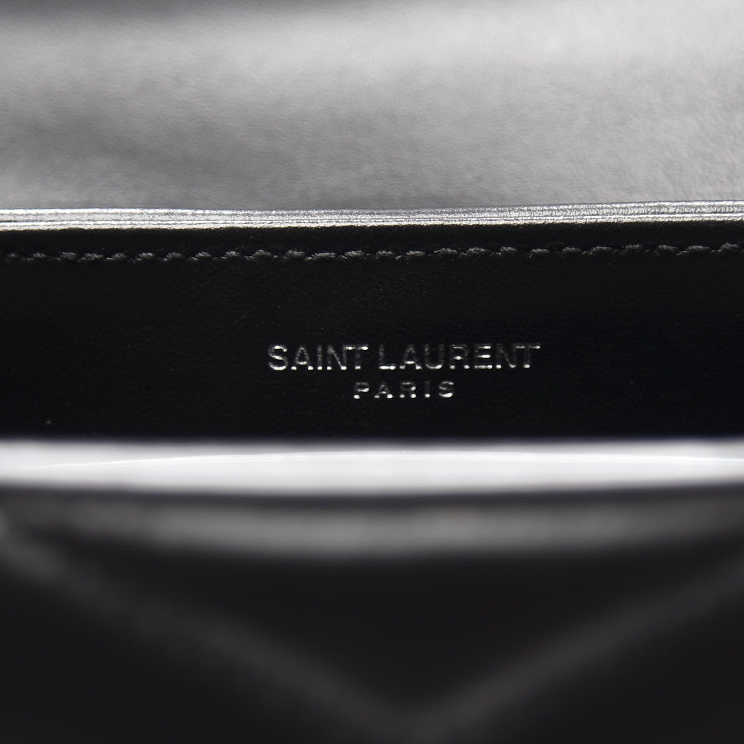 Saint Laurent Calfskin Y Quilted Monogram Toy Loulou Crossbody Bag Black 5 of 11