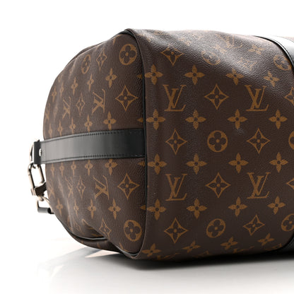 Louis Vuitton Monogram Macassar Keepall Bandouliere 45 7 of 9