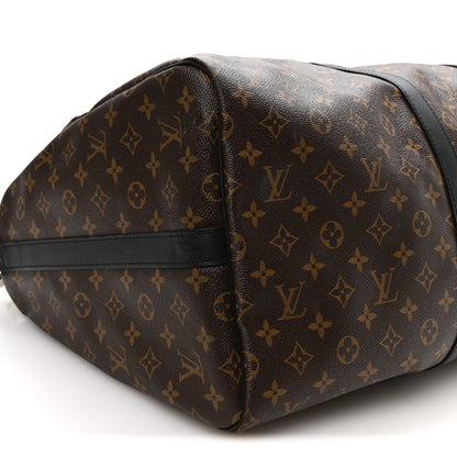 Louis Vuitton Monogram Macassar Keepall Bandouliere 55 8 of 9