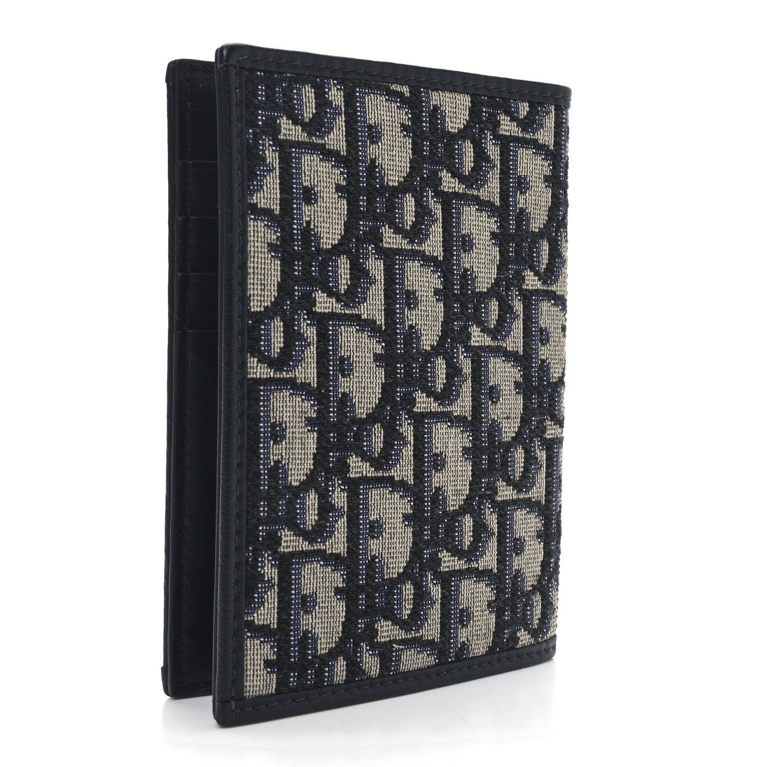 Christian Dior Oblique 30 Montaigne Passport Holder Blue 3 of 6