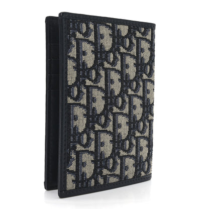 Christian Dior Oblique 30 Montaigne Passport Holder Blue 3 of 6