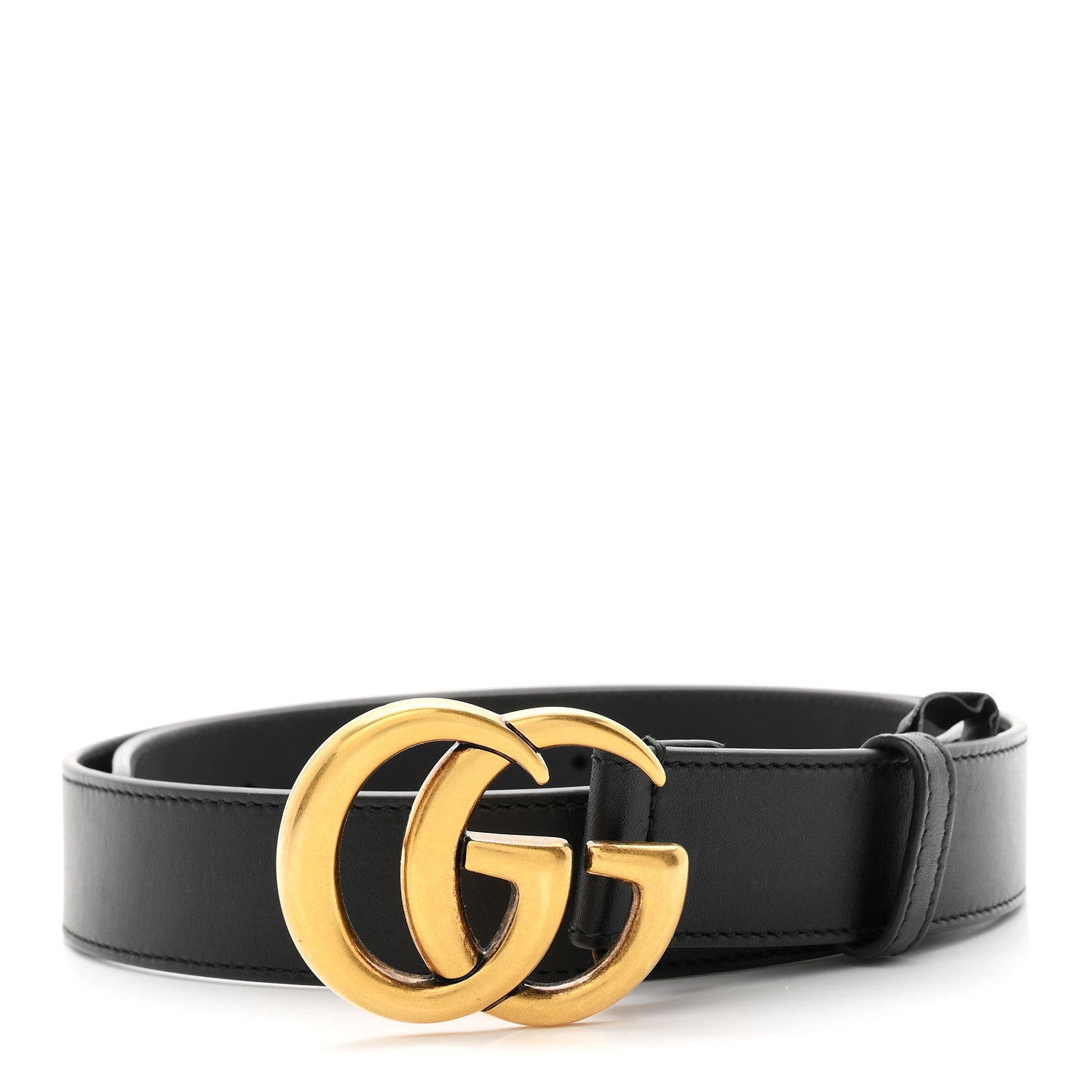 Gucci Calfskin Double G 30mm Belt 85 34 Black 1 of 6