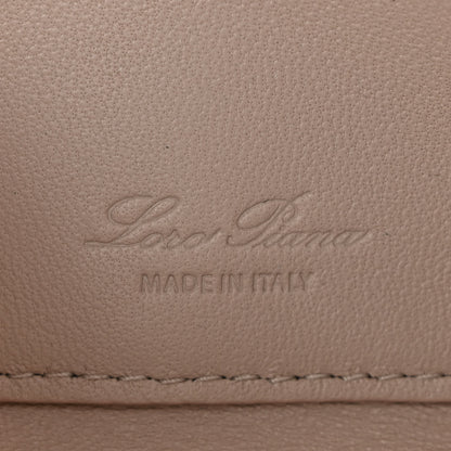 Loro Piana Grained Calfskin Extra Pocket Mini Pouch Creamed Honey 6 of 9