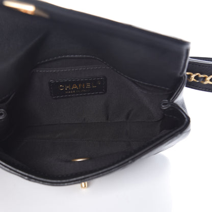 Chanel Calfskin Quilted Flap Waist Bag Black 5 of 9