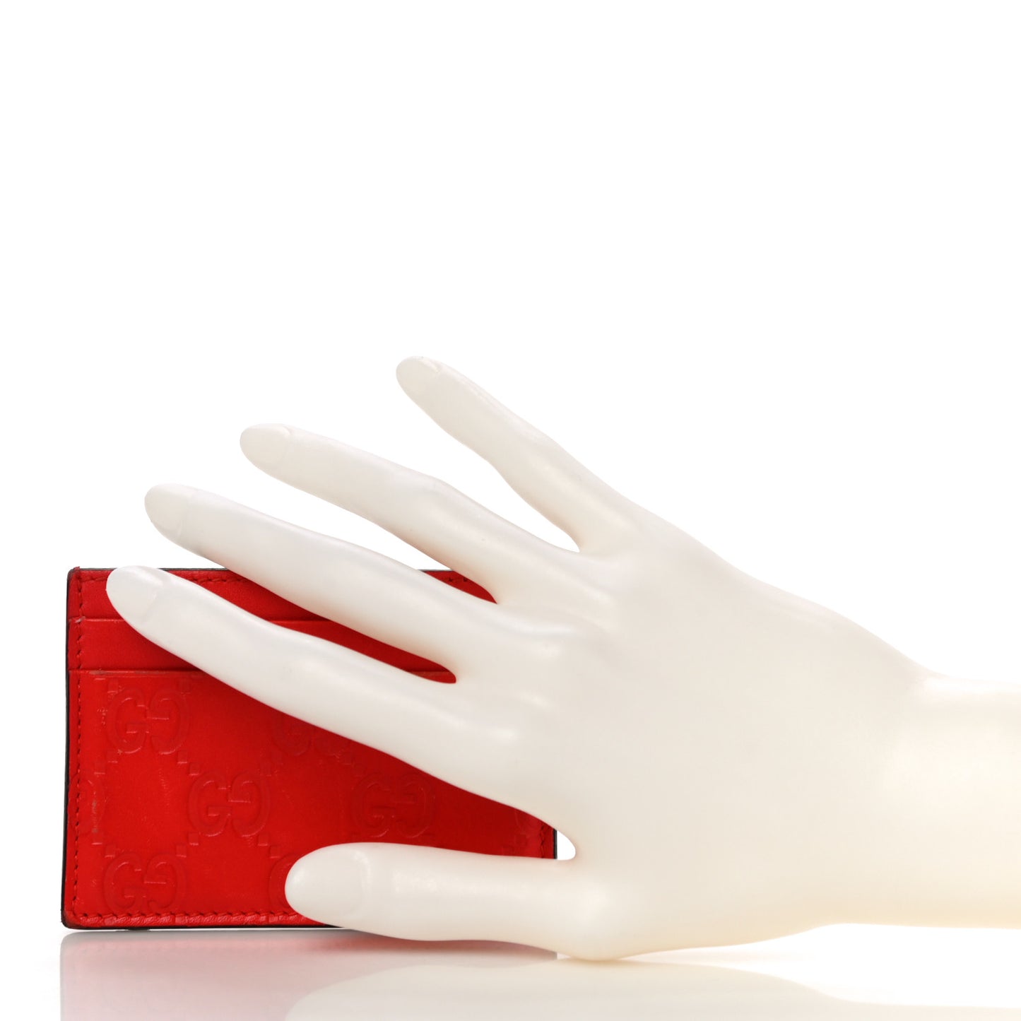 Guccissima Card Holder Red