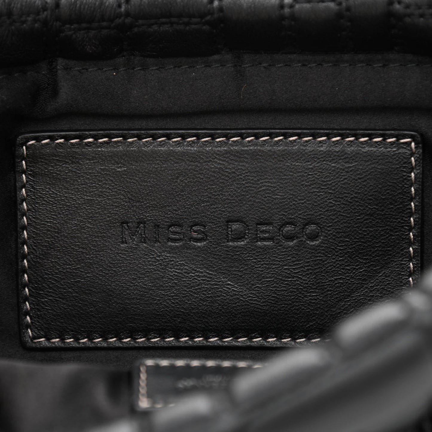 Nappa Miss Deco Shoulder Bag Black